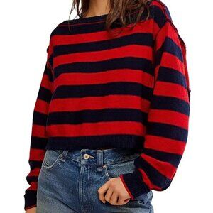 Free People We The Free Into the Blue Sweater NWT Small